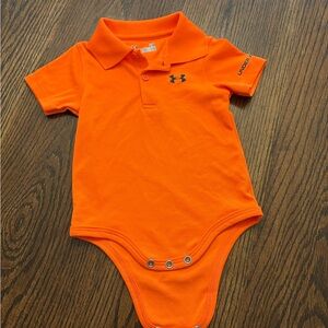 Under Armour Vibrant Orange Baby Polo Bodysuit